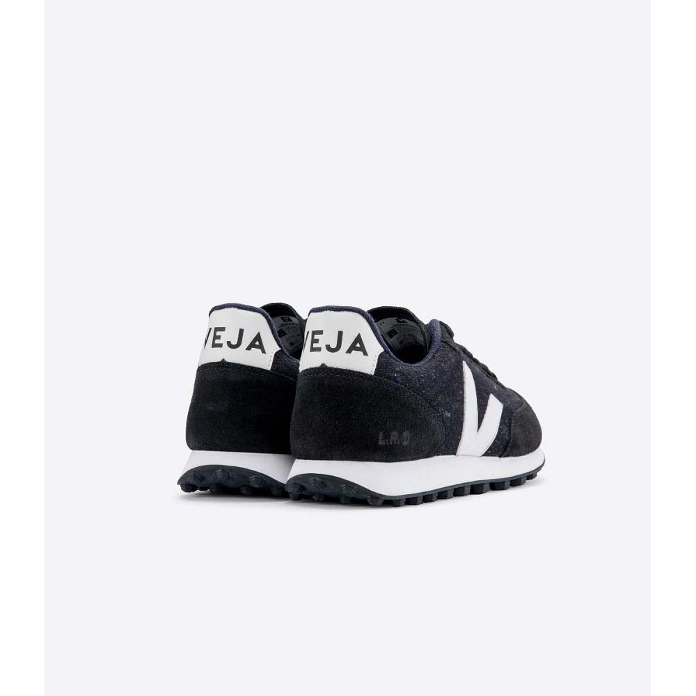 Veja RIO BRANCO FLANNEL Women's Running Shoes Black | CA 421ILH